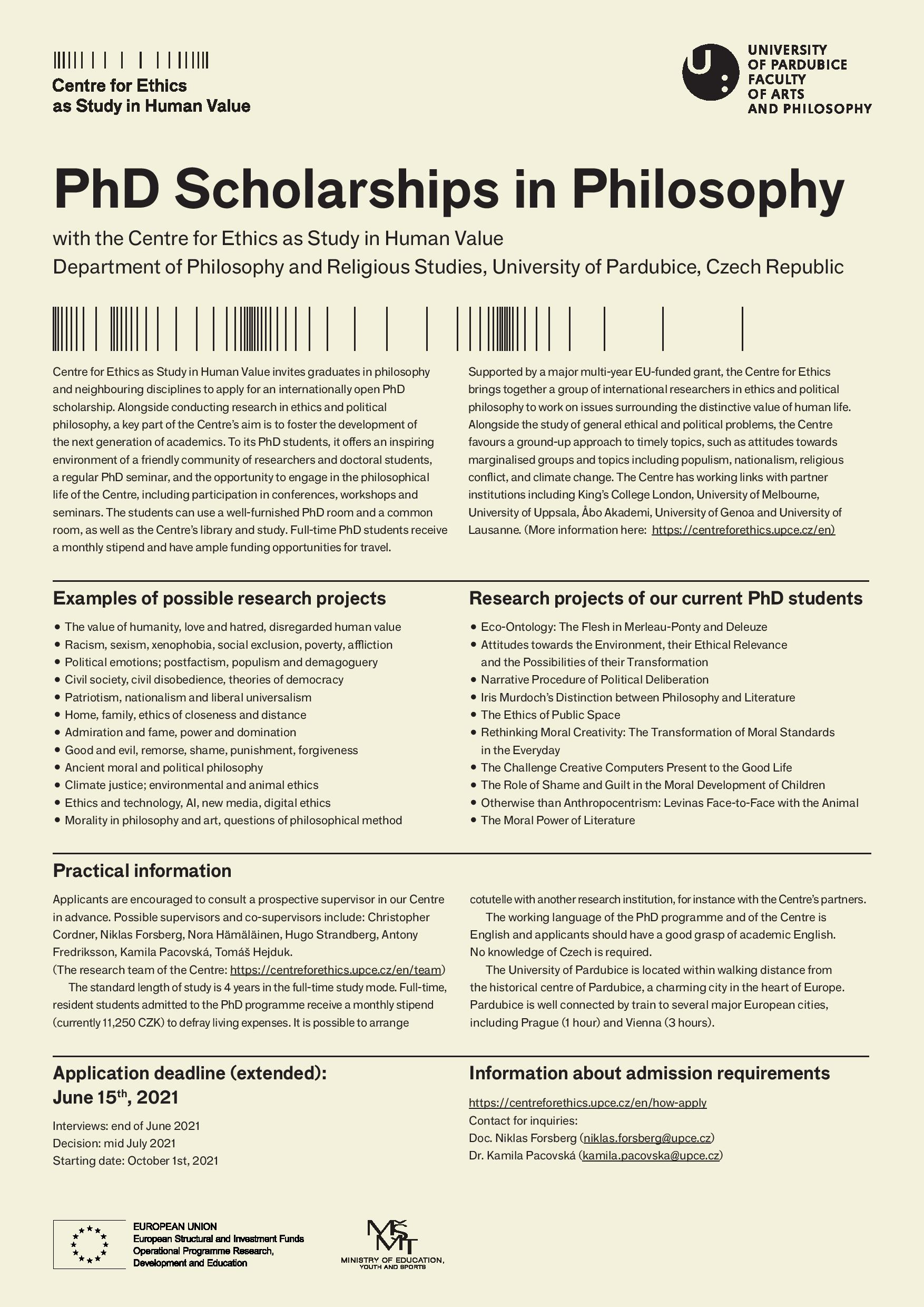 nyu philosophy phd application deadline